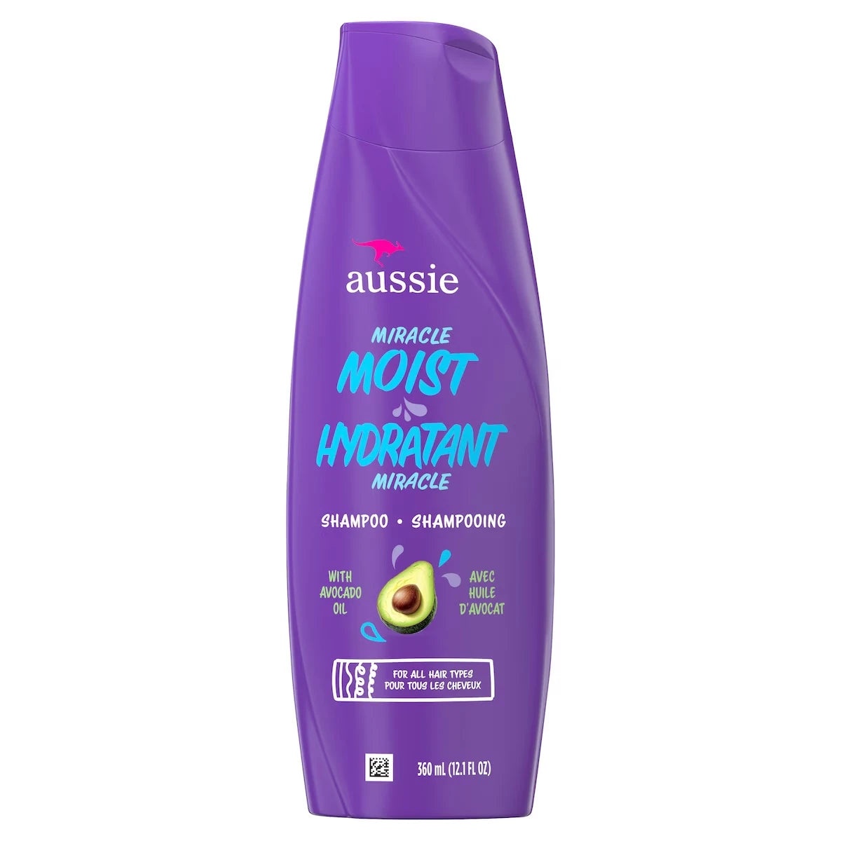 Shampooing Miracle Moist avec huiles d’avocat et de jojoba, sans parabènes, 360 mL