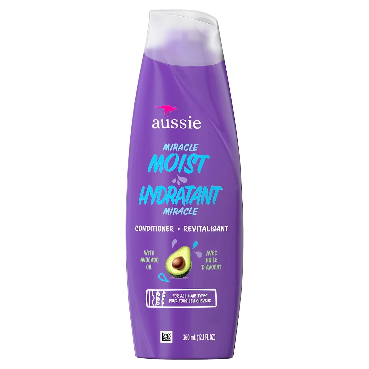 Revitalisant Miracle Moist avec huiles d’avocat et de jojoba pour cheveux secs, sans parabènes, 360 mL