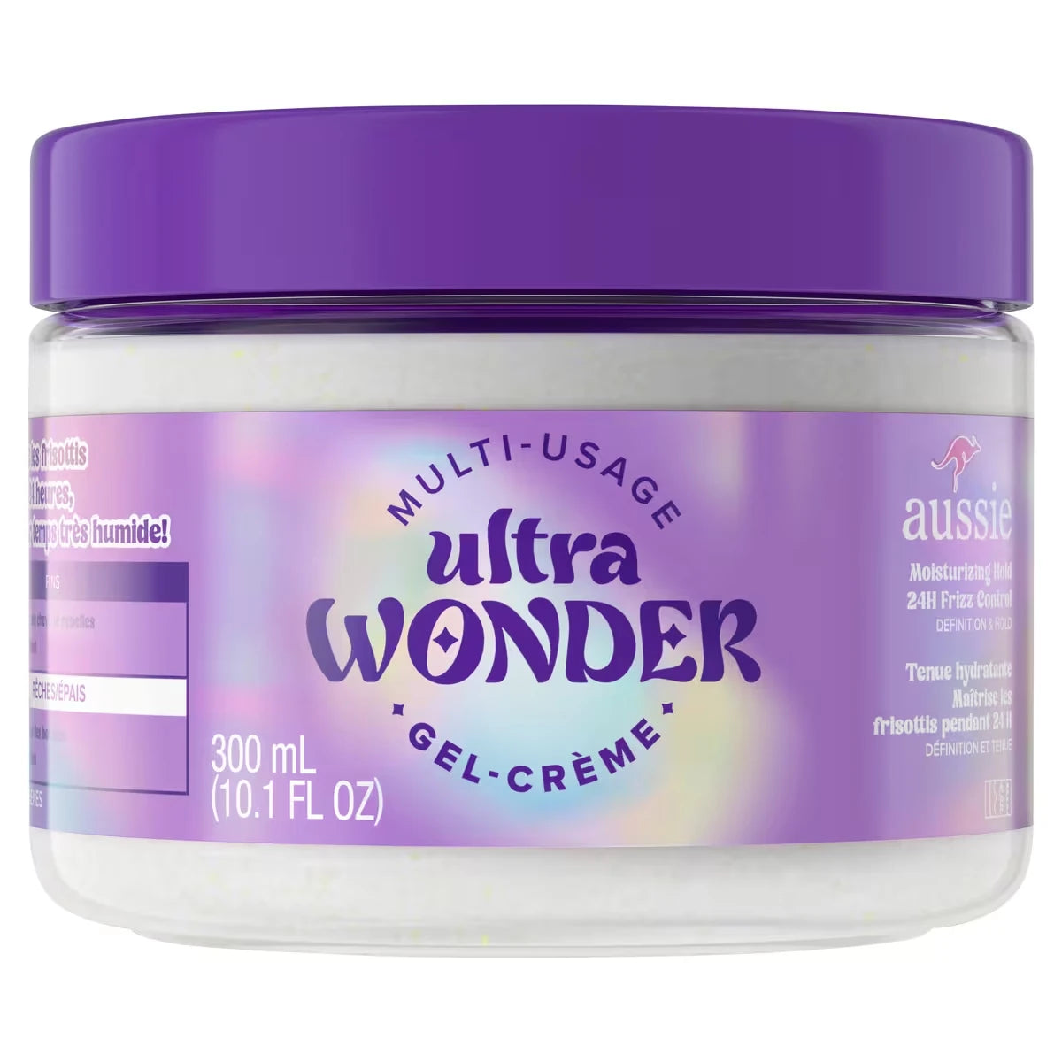 Gel crème tout-en-un Ultra Wonder, produit coiffant à tenue hydratante, gel + crème, pour tous les types de cheveux et de boucles