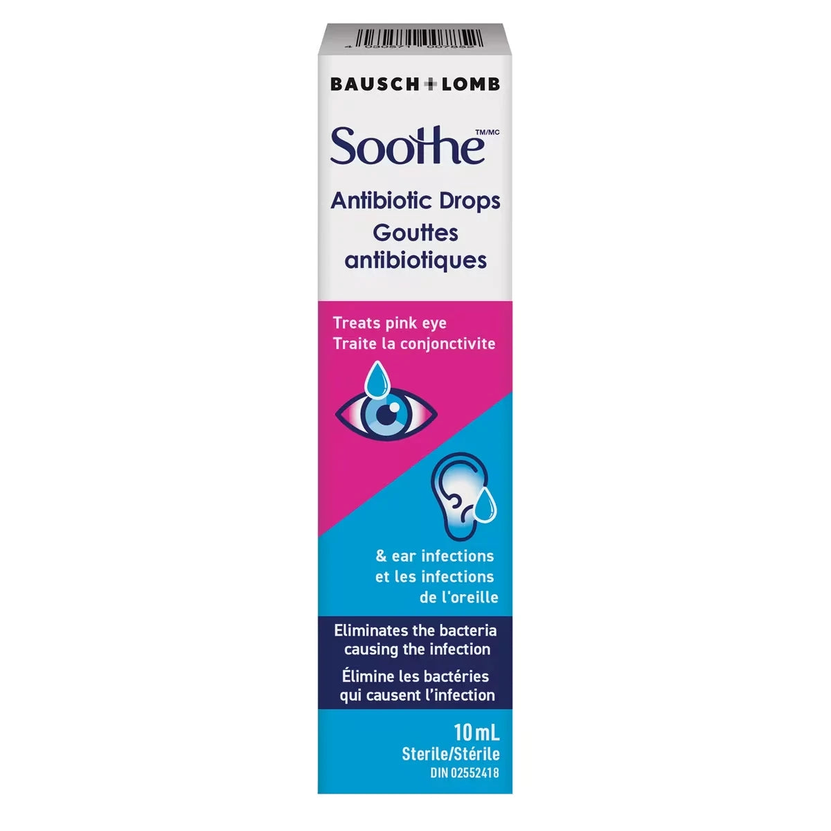 Gouttes antibiotiques