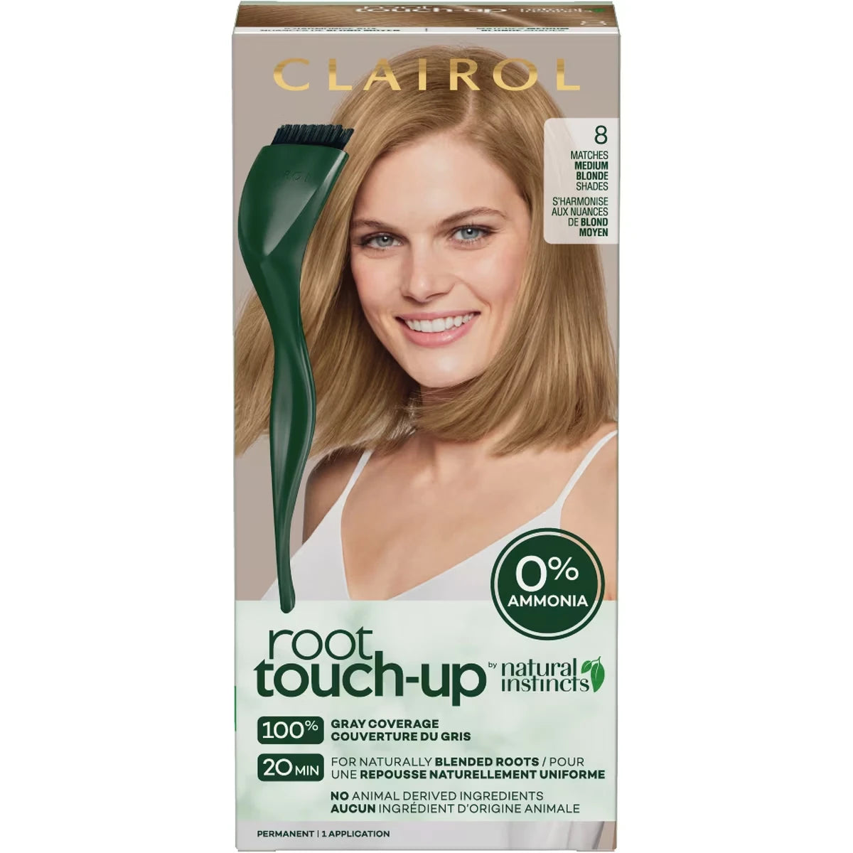 Root Touch-Up by Natural Instincts Permanent Hair Dye with 0% ammonia