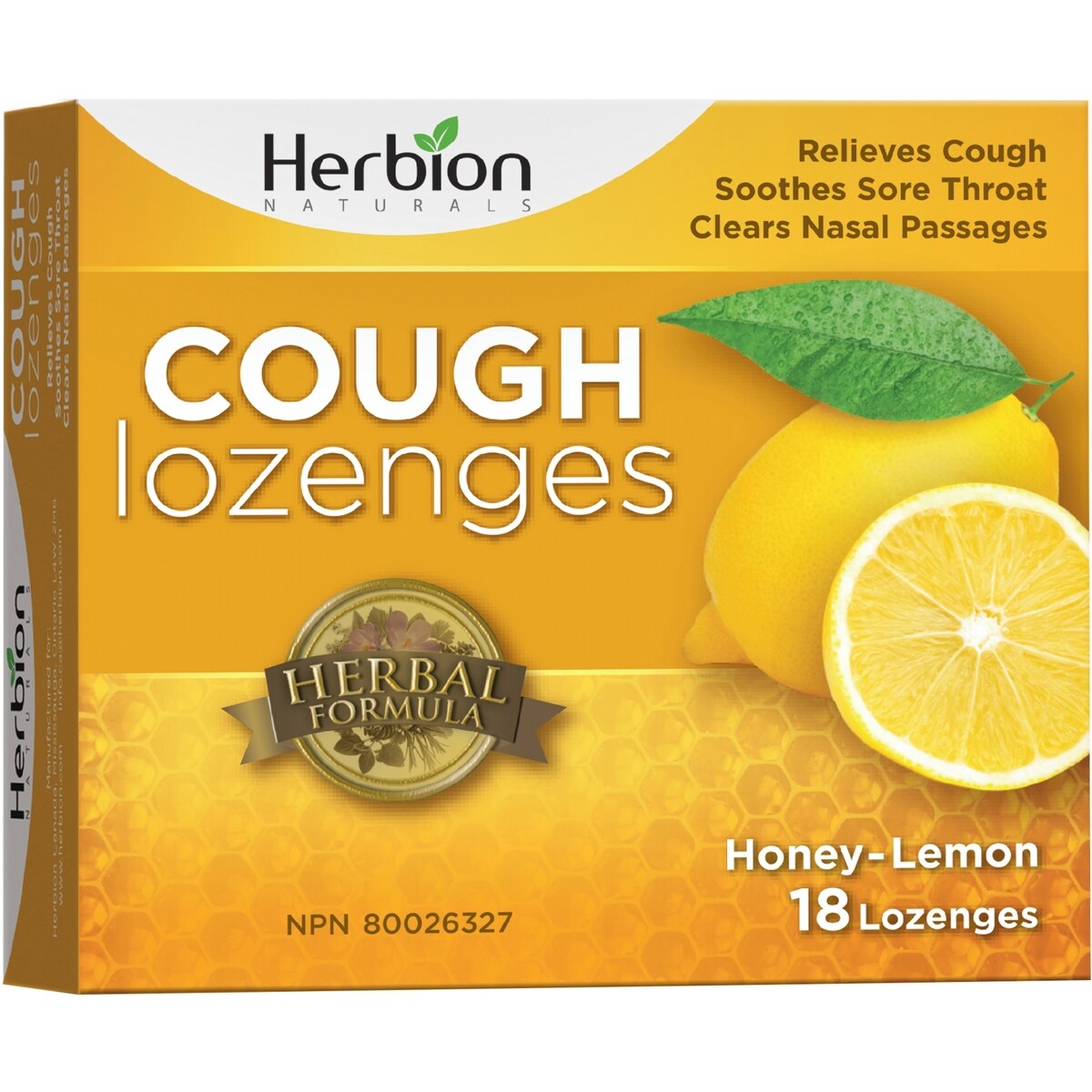 Pastilles contre la toux miel citron