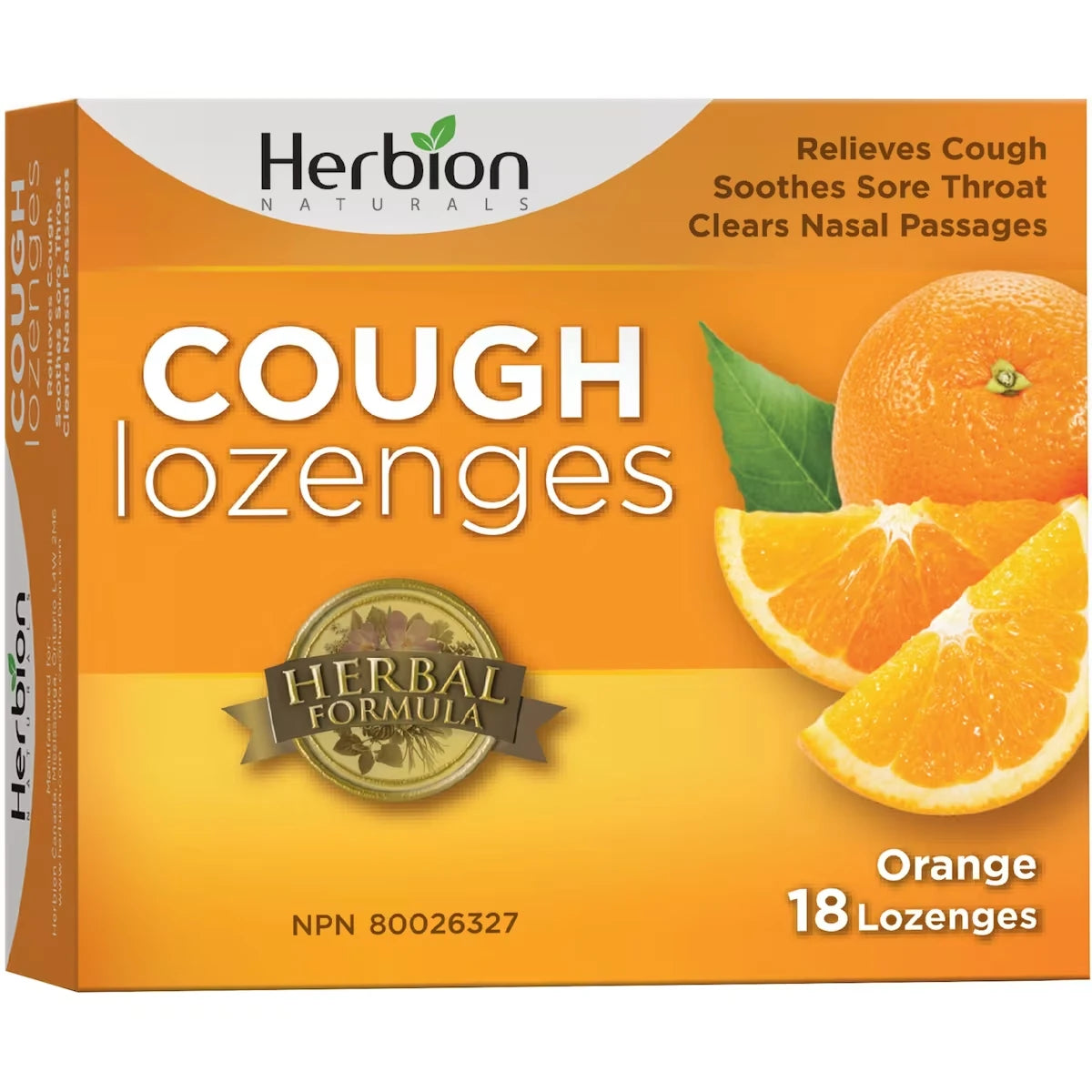Pastilles contre la toux orange