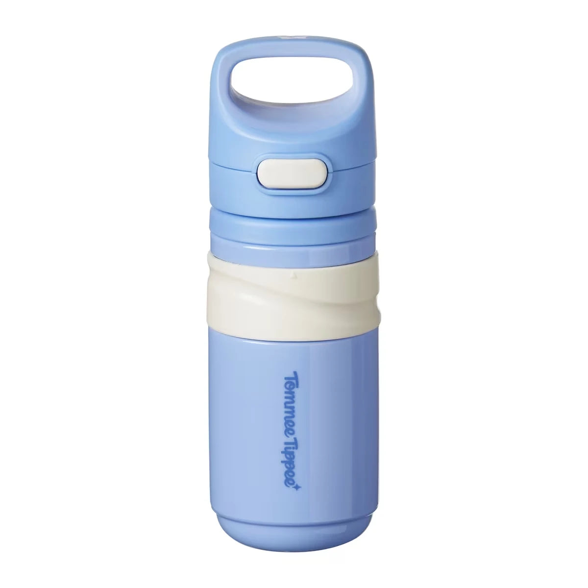 Tasse à paille isolée, 11 oz, bouteille d'eau anti-débordement pour les enfants de 18 mois et plus, couvercle à pression permettant de garder le bec propre, bleu, 1 pièce