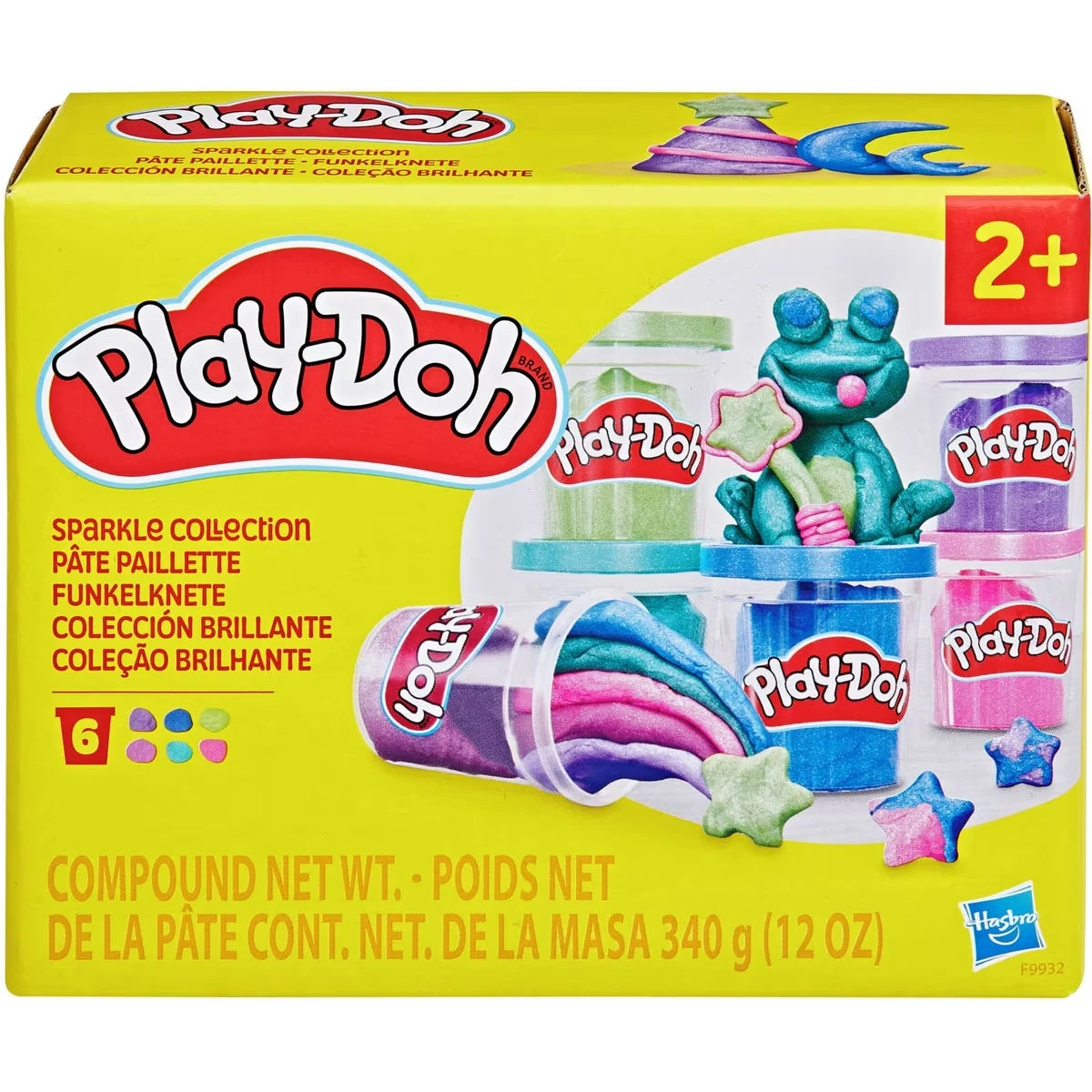 Pack de 6 Pâte paillette, jouets de pâte à modeler pour loisirs créatifs