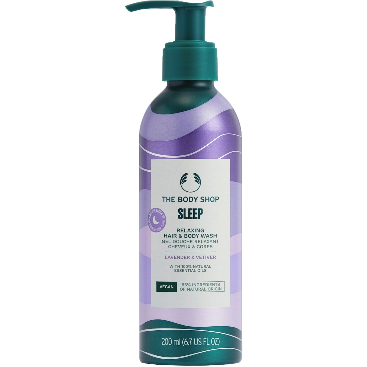 Nettoyant relaxant pour les cheveux et le corps
