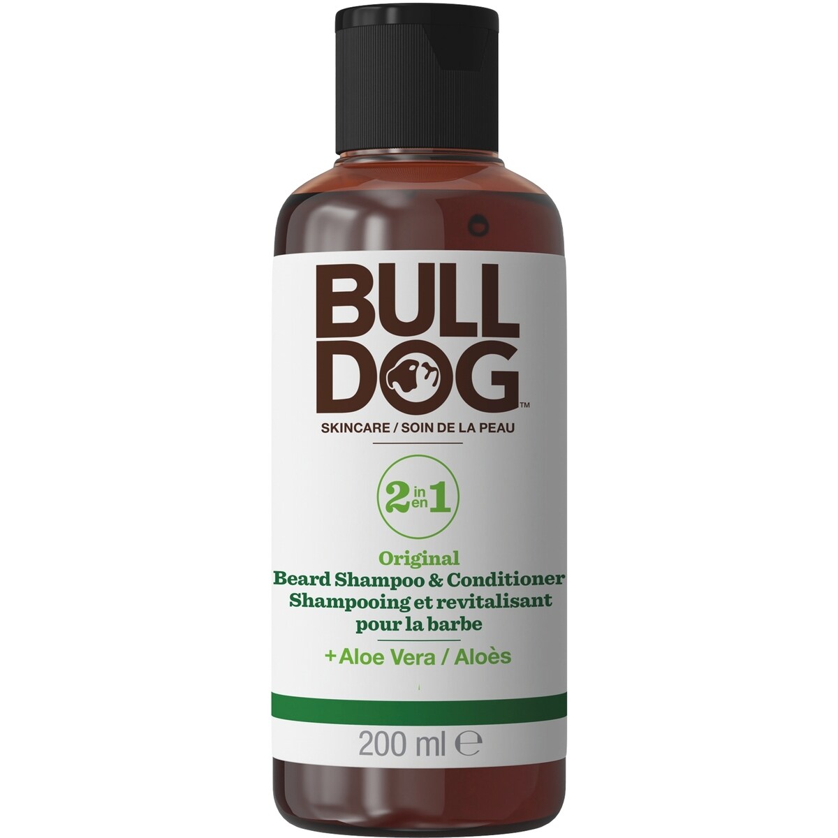 Shampooing et revitalisant 2-en-1 pour la barbe en formule originale de marque