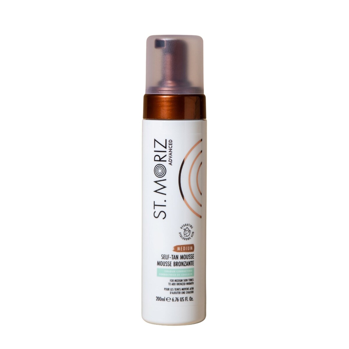 Mousse bronzante correctrice de couleur, moyenne