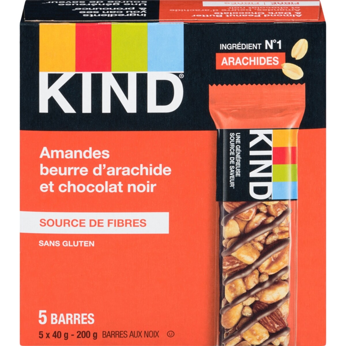 Barres aux noix amandes, beurre d'arachide et chocolat noir