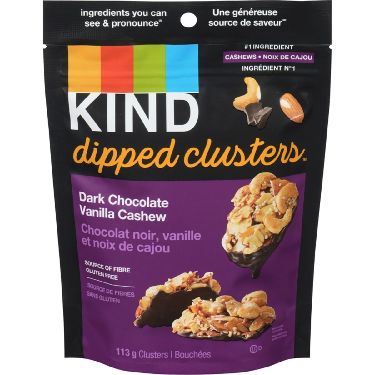 Dipped ClustersMC Chocolat noir, vanille et cajous