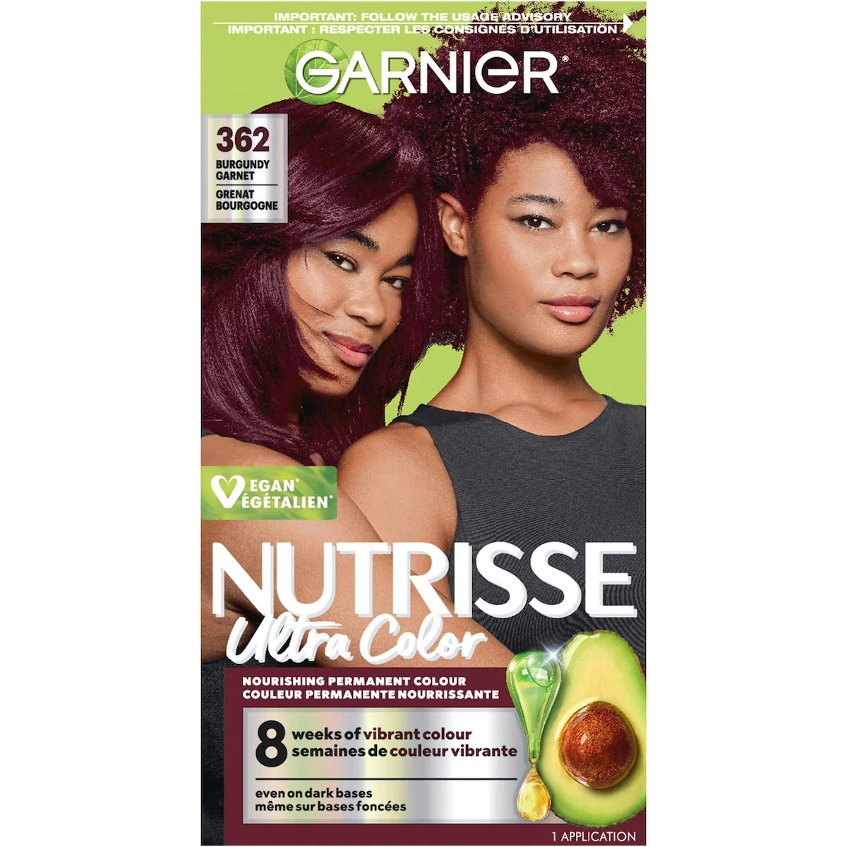 Nutrisse Ultra Color, Coloration Permanente, Couleur Vibrante et de Longue-Durée