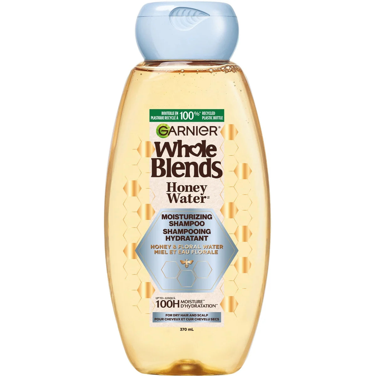 Whole Blends Honey Water Shampooing Hydratant pour Cheveux et Cuir Chevelu Secs
