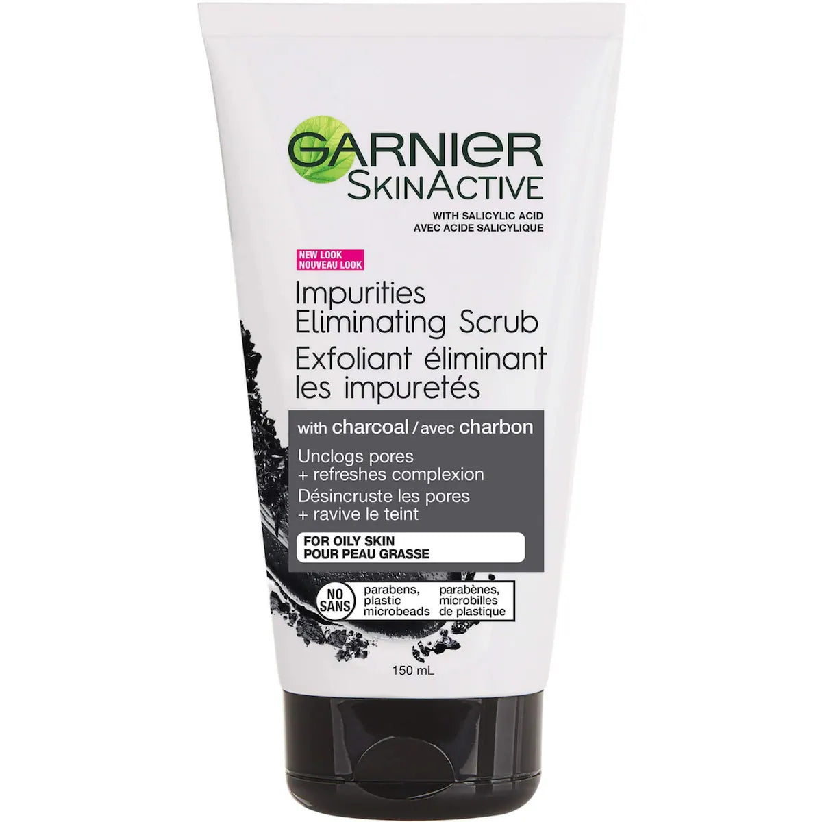 SkinActive Charcoal Impurities Eliminating Scrub Cleanser For Oily skin
