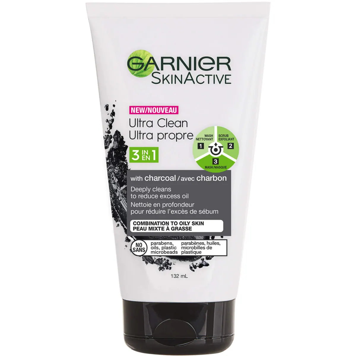 SkinActive Charcoal Ultra Clean Cleanser