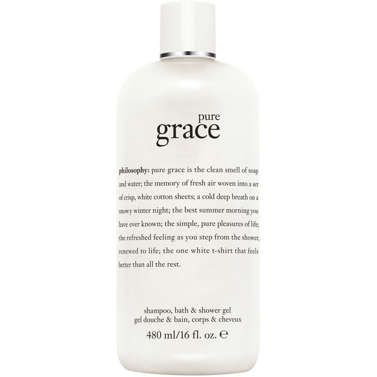 gel douche et bain, corps et cheveux pure grace