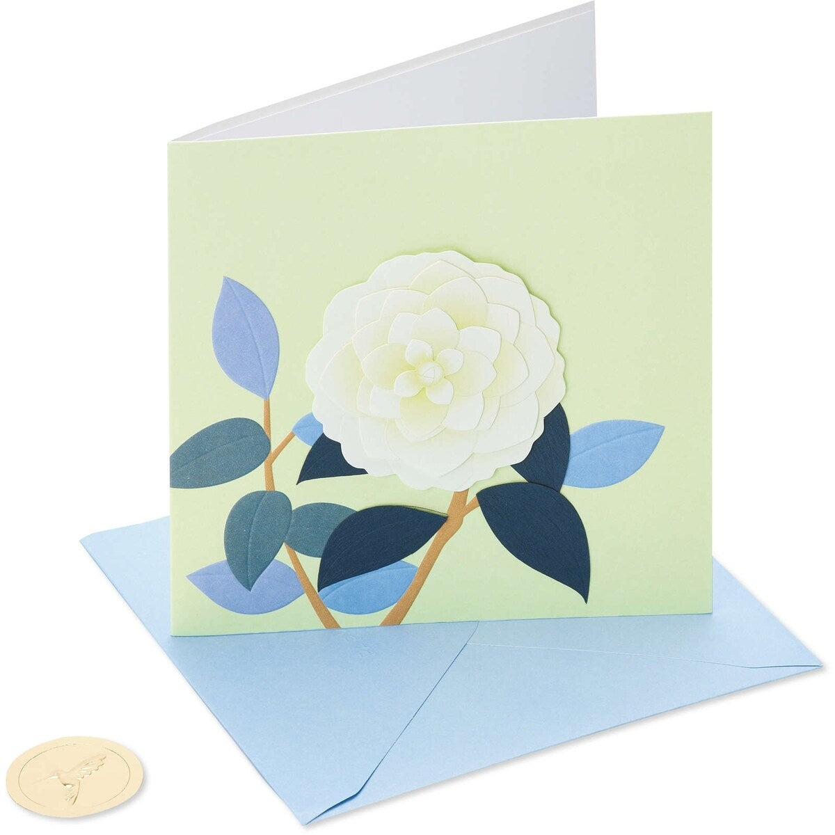 Carte sans texte (Rose blanche)