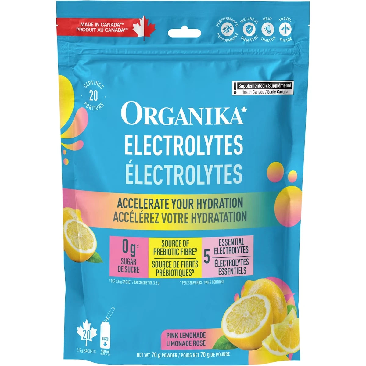 Électrolytes Limonade Rose