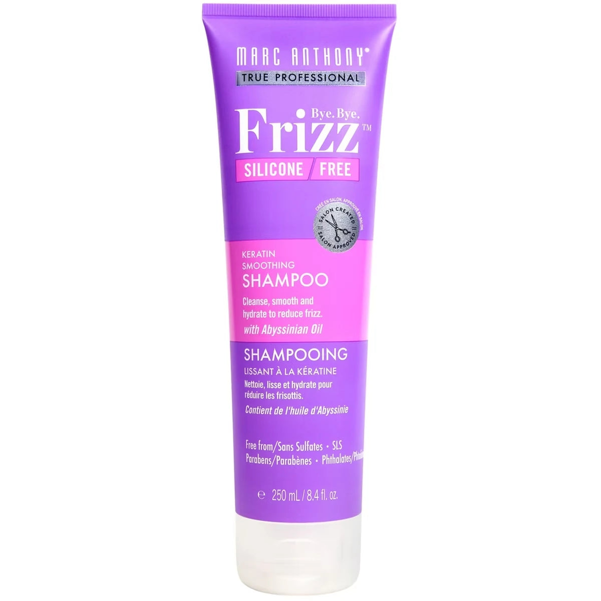 Bye Bye Frizz Sans Silicone Shampooing Lissant à la Kératine
