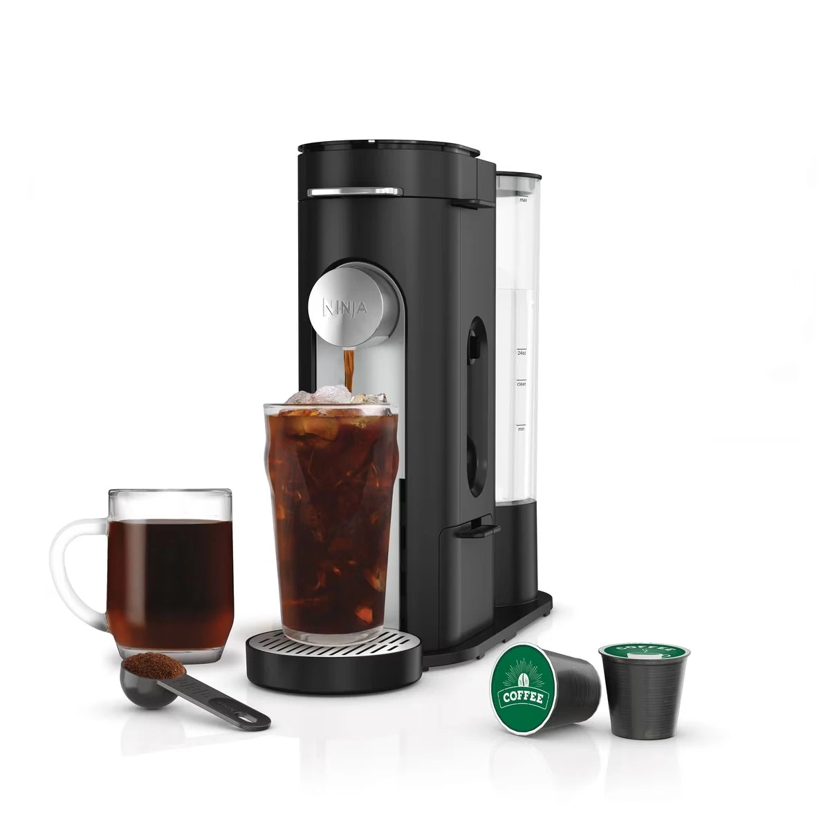 pour café moulu et capsules