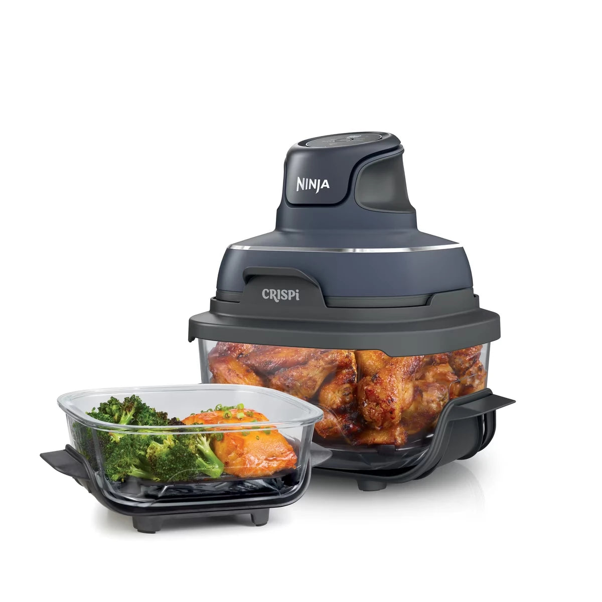 FN101CGY Crispi Système de cuisson à la friteuse à air en verre portable 4-en-1