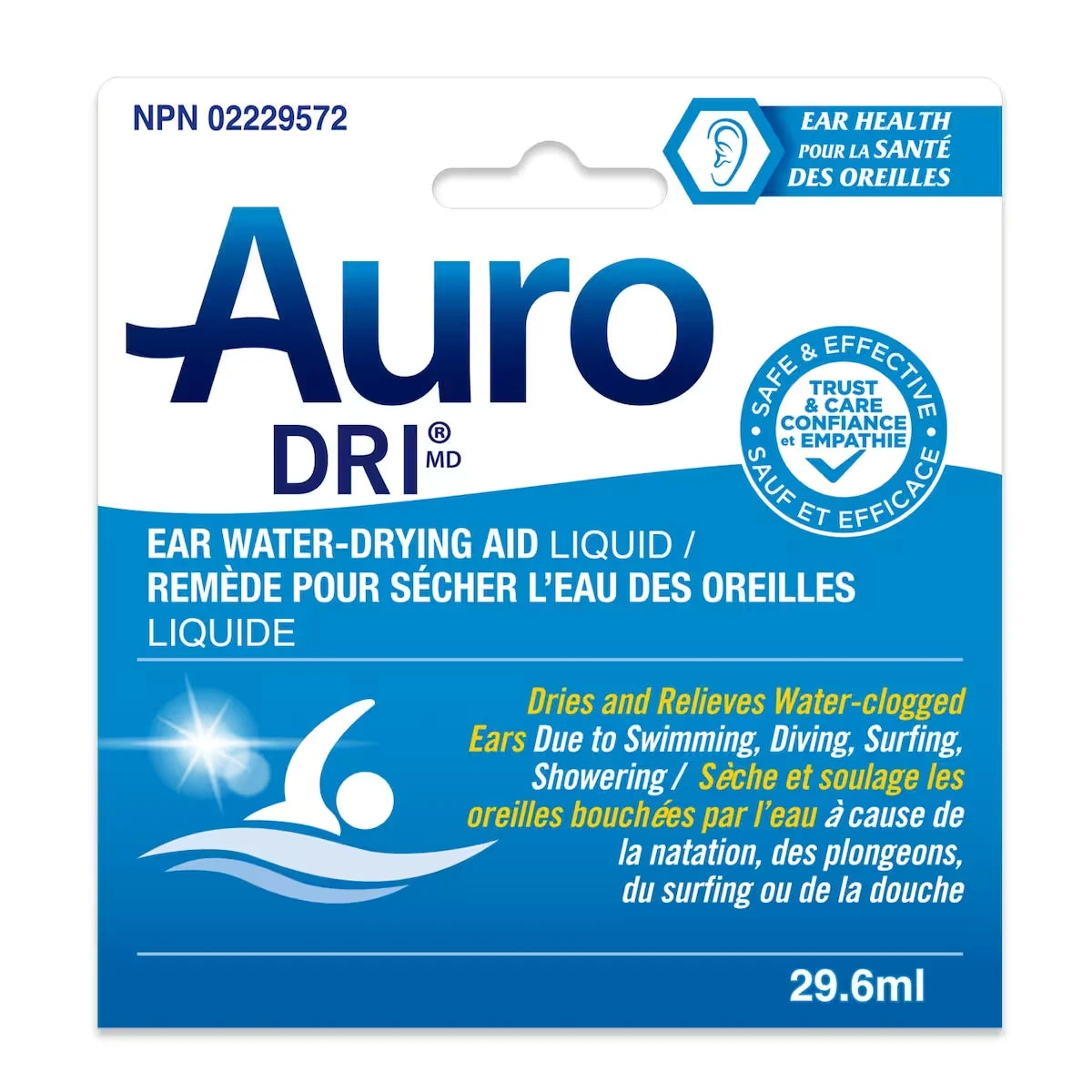 Auro-Dri Remède Pour Sécher L'eau Des Oreilles Liquide
