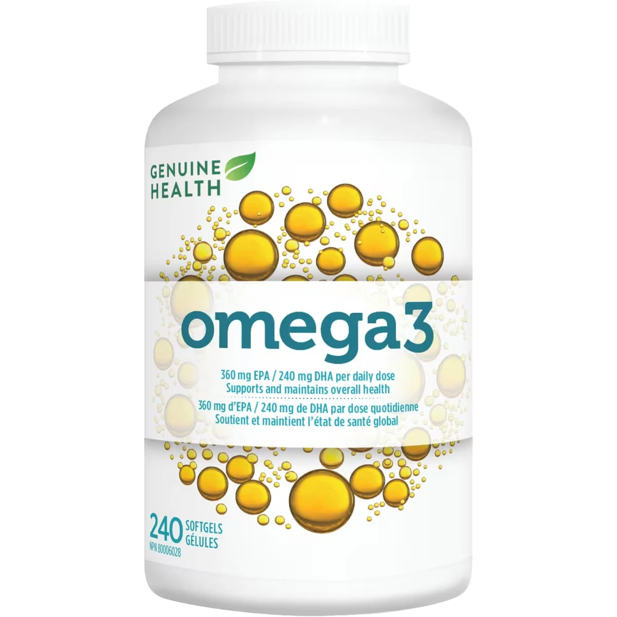 Oméga3 quotidien 360 mg EPA 240 mg