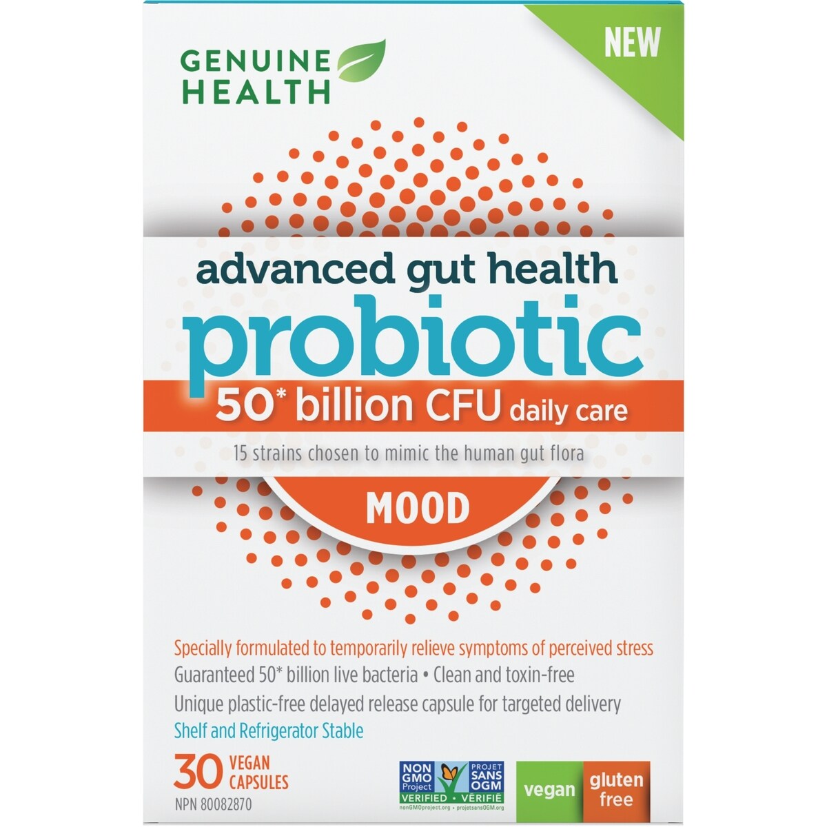 Santé Intestinale Évoluée Probiotique Humeur De Genuine Health