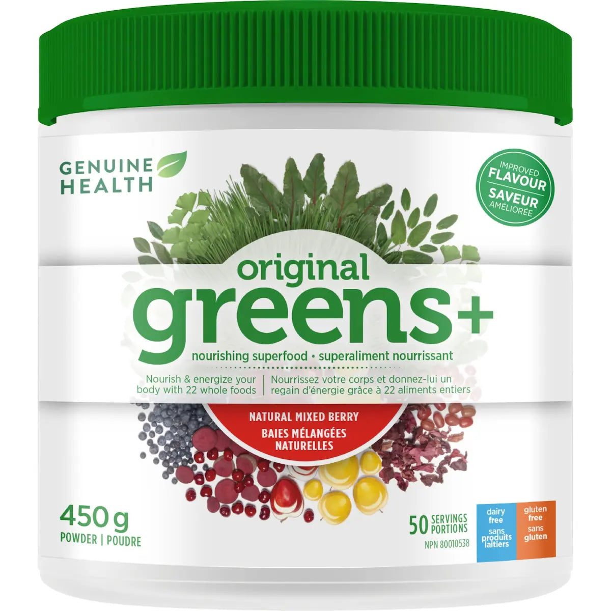 greens+ original Baies Melangees Naturelles