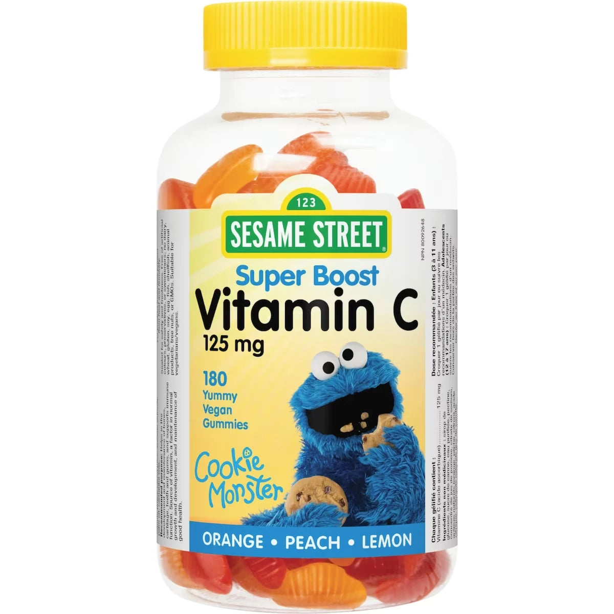 Vitamine C 125 mg orange • pêche • citron