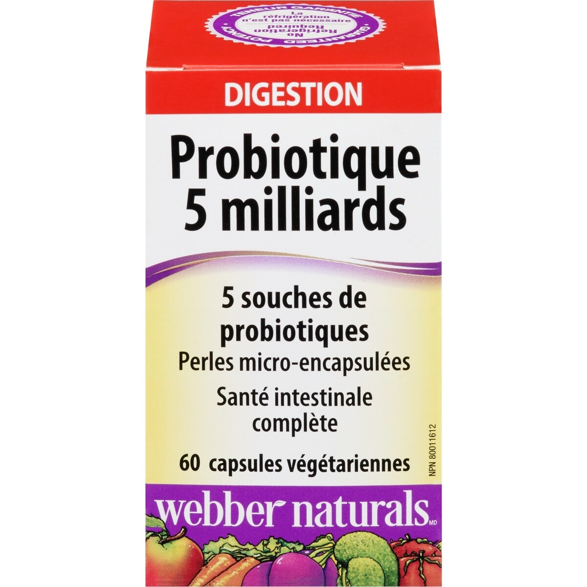 Probiotique 5 milliards 5 souches de probiotiques