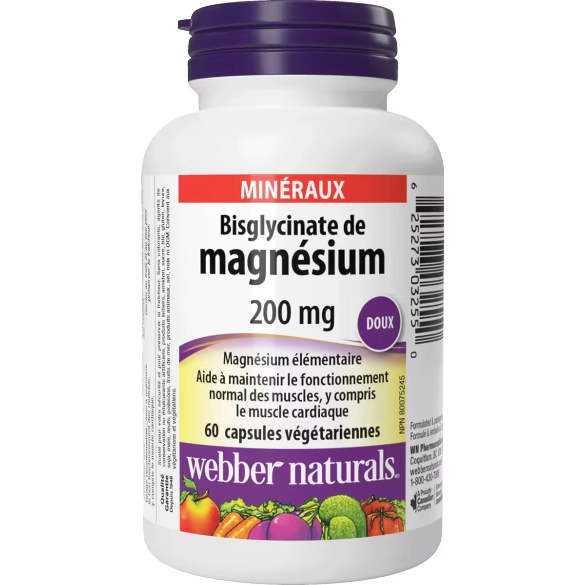 Bisglycinate de magnésium 200 mg
