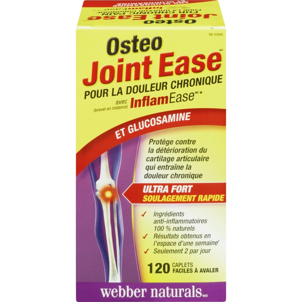 Osteo Joint Ease avec InflamEase et Glucosamine