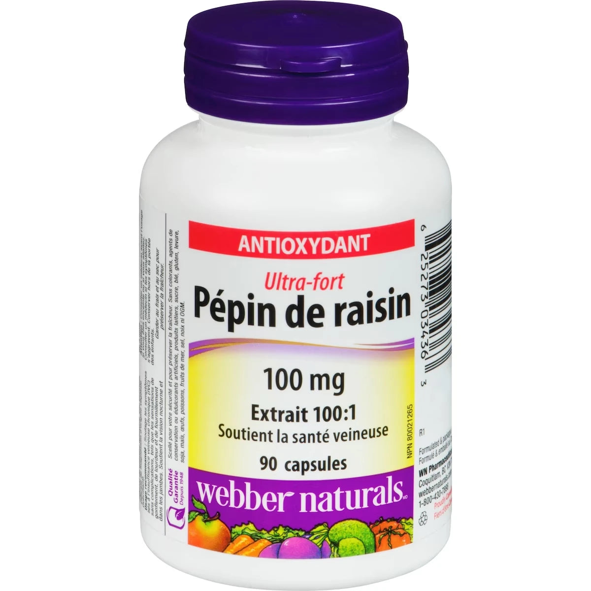 Pépin de raisin extra-fort 100 mg