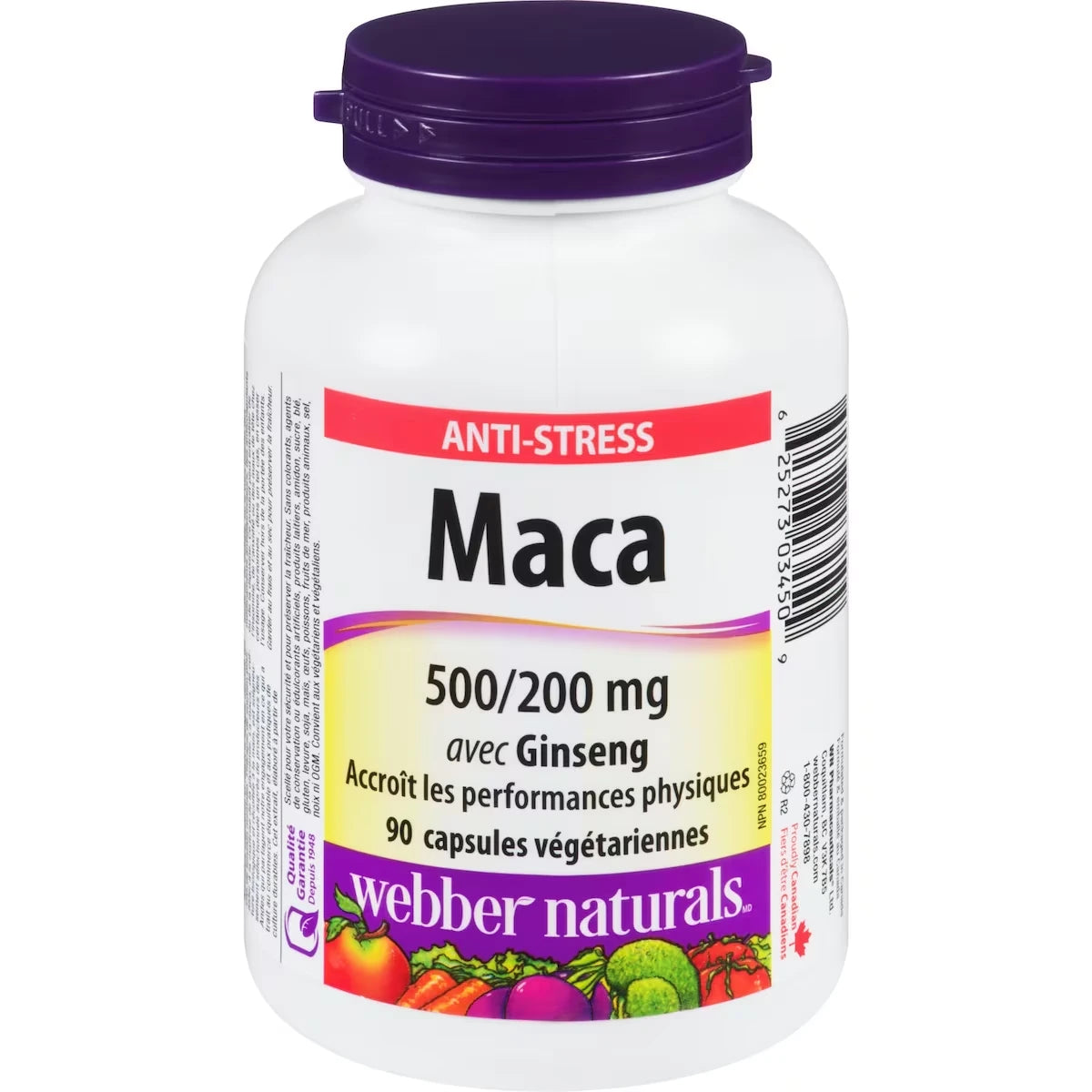 Maca avec ginseng 500/200 mg