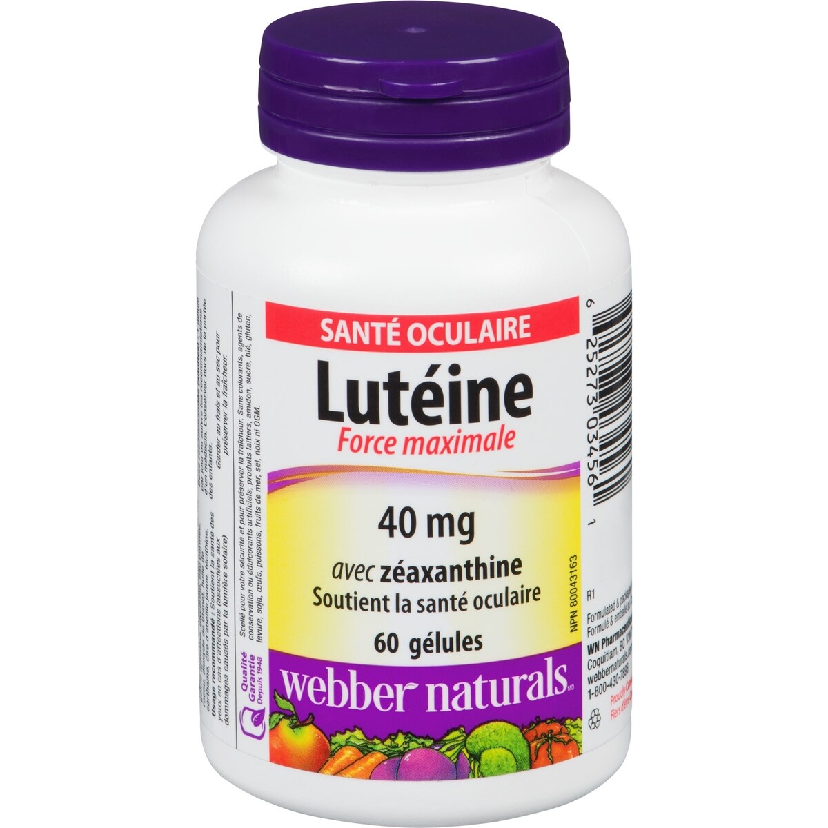 Lutéine avec zéaxanthine Force maximale 40 mg