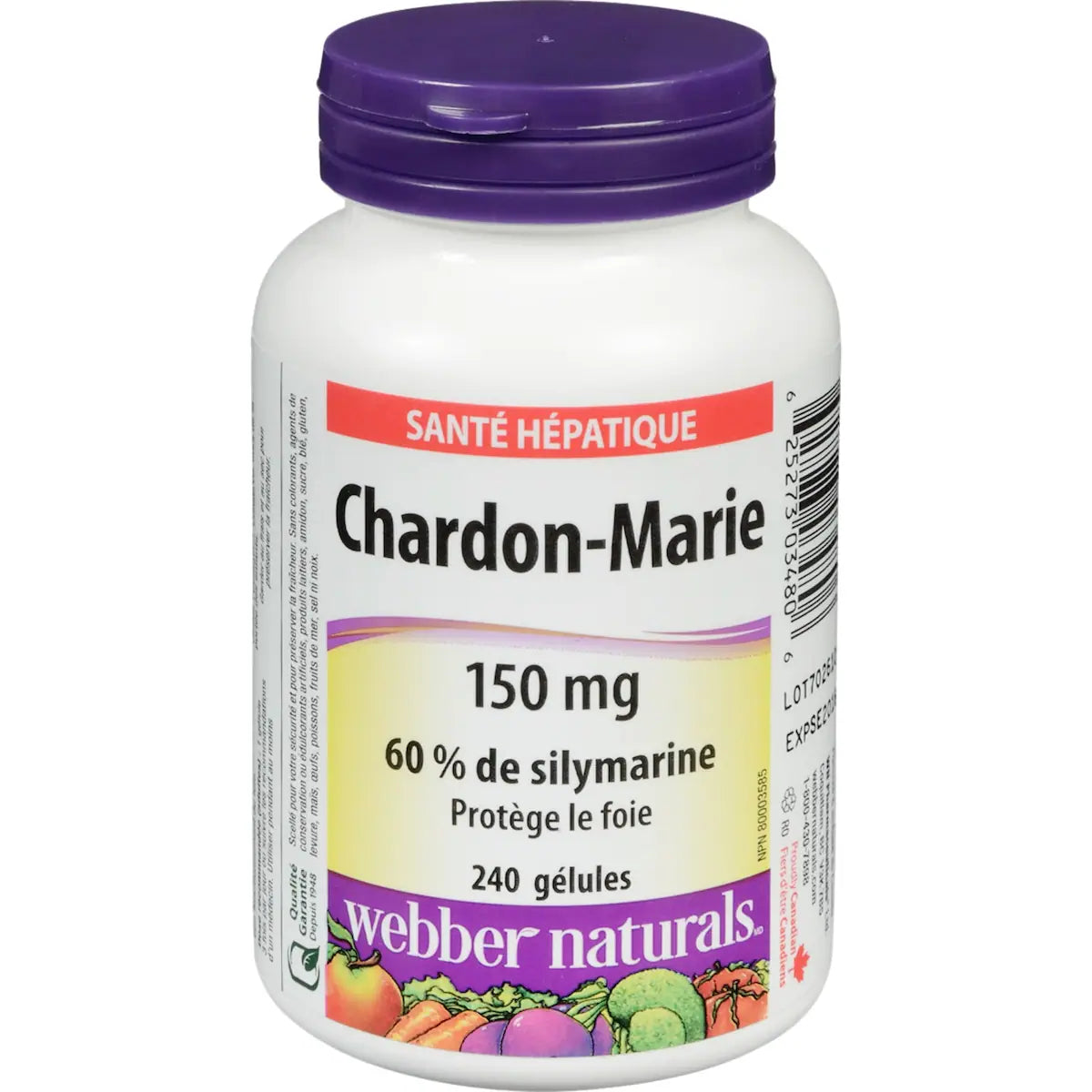 Chardon-Marie 60 % de silymarine 150 mg