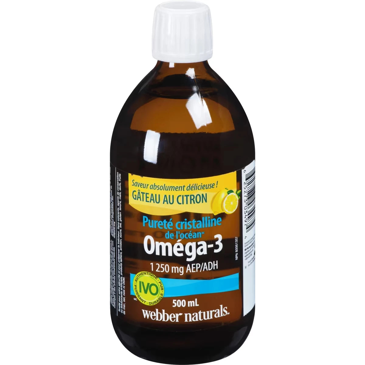 Pureté cristalline de l'océan Omega-3 1 250 mg AEP/ADH Gâteau au citron