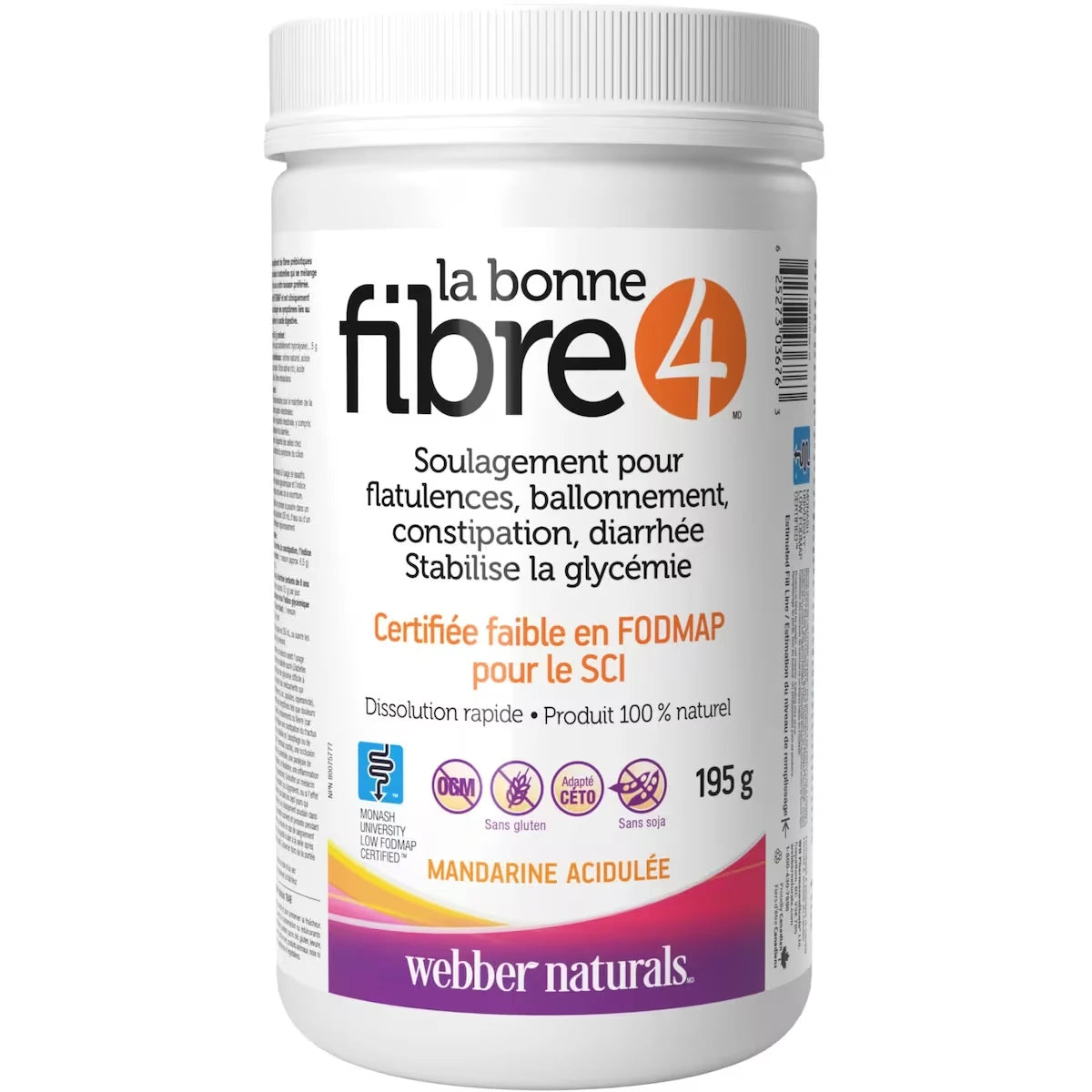 La bonne fibre4(MD) mandarine acidulée