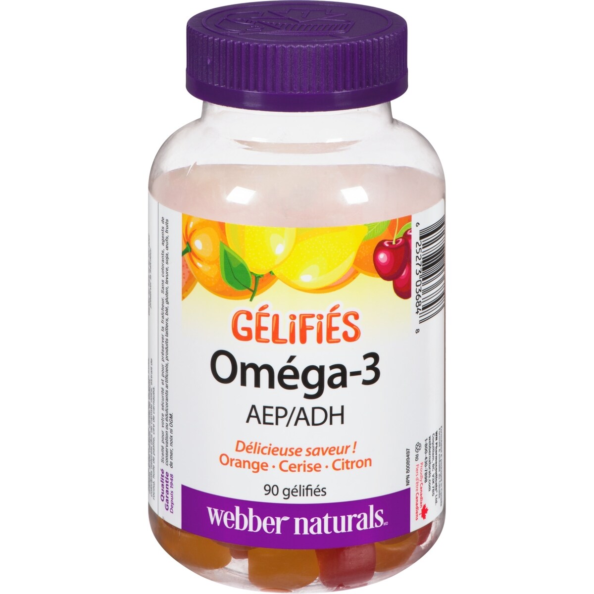 Gélifiés Oméga-3 AEP/ADH 150 mg – orange · citron