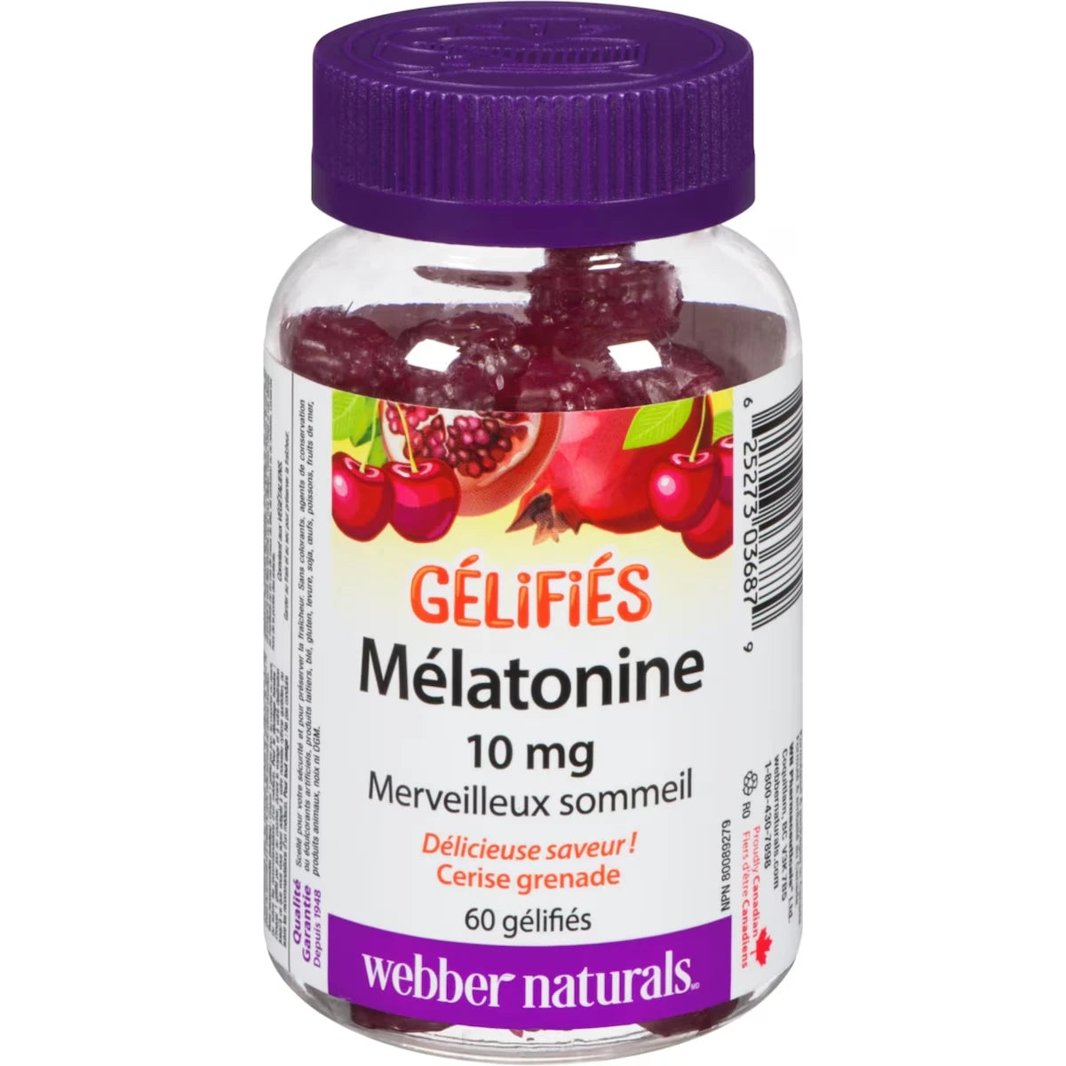 Mélatonine  10 mg Cerise grenade