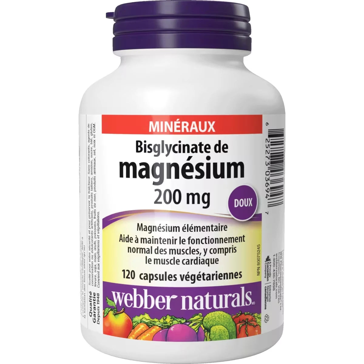 Bisglycinate de magnésium 200 mg