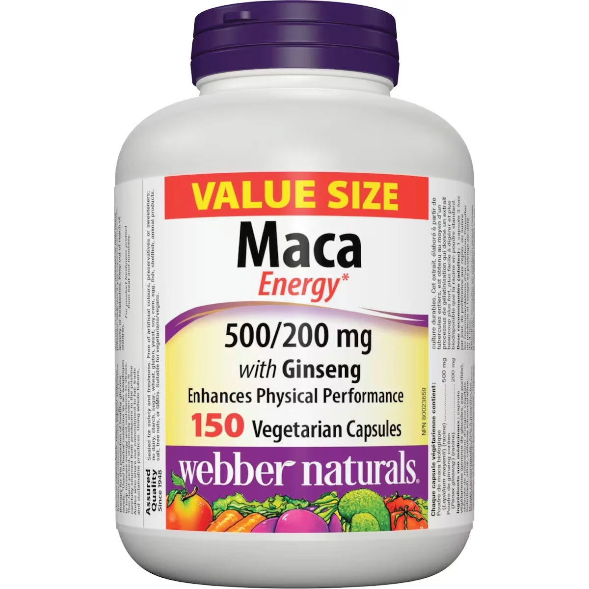 Maca avec ginseng 500/200 mg