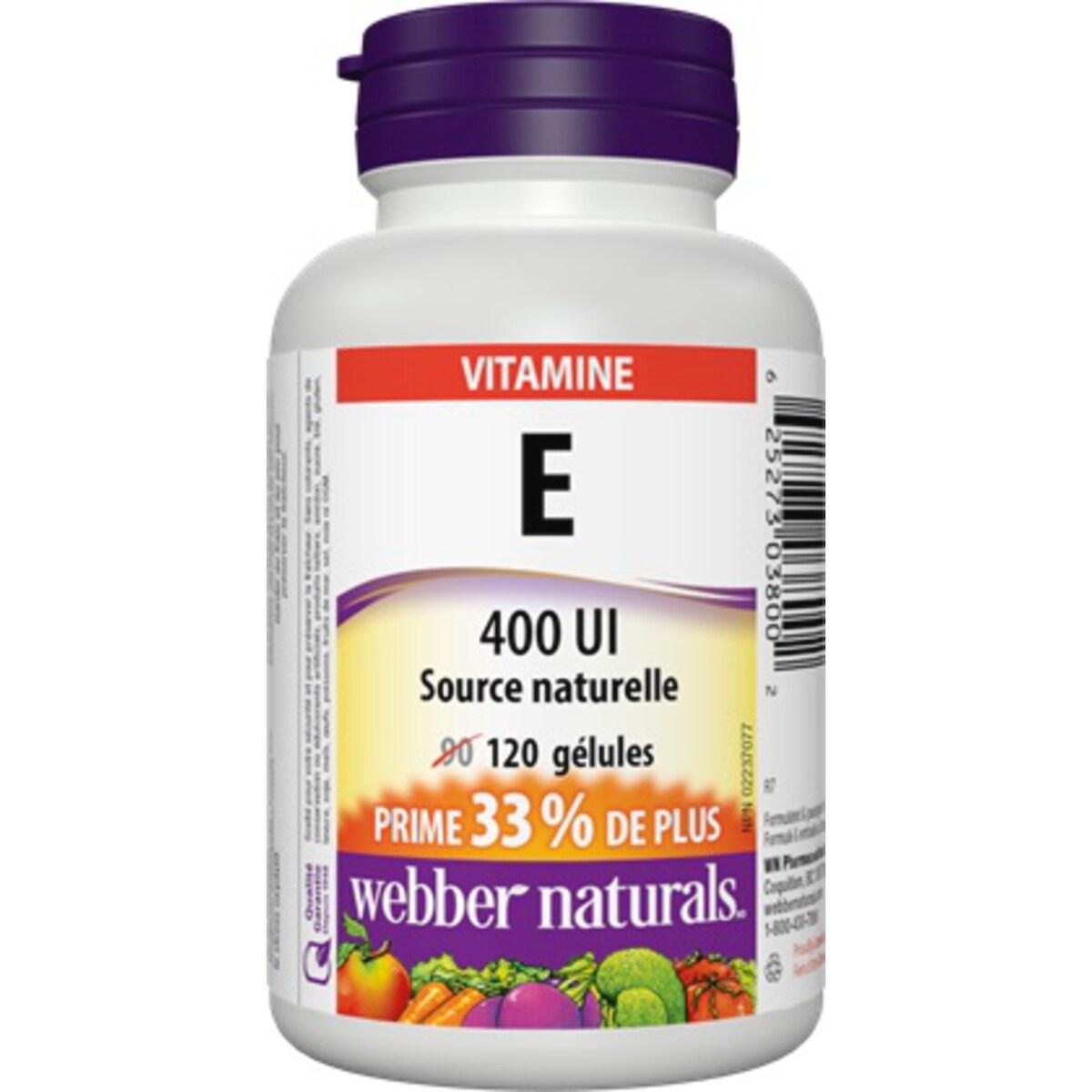 Vitamine E Source naturelle 400 UI