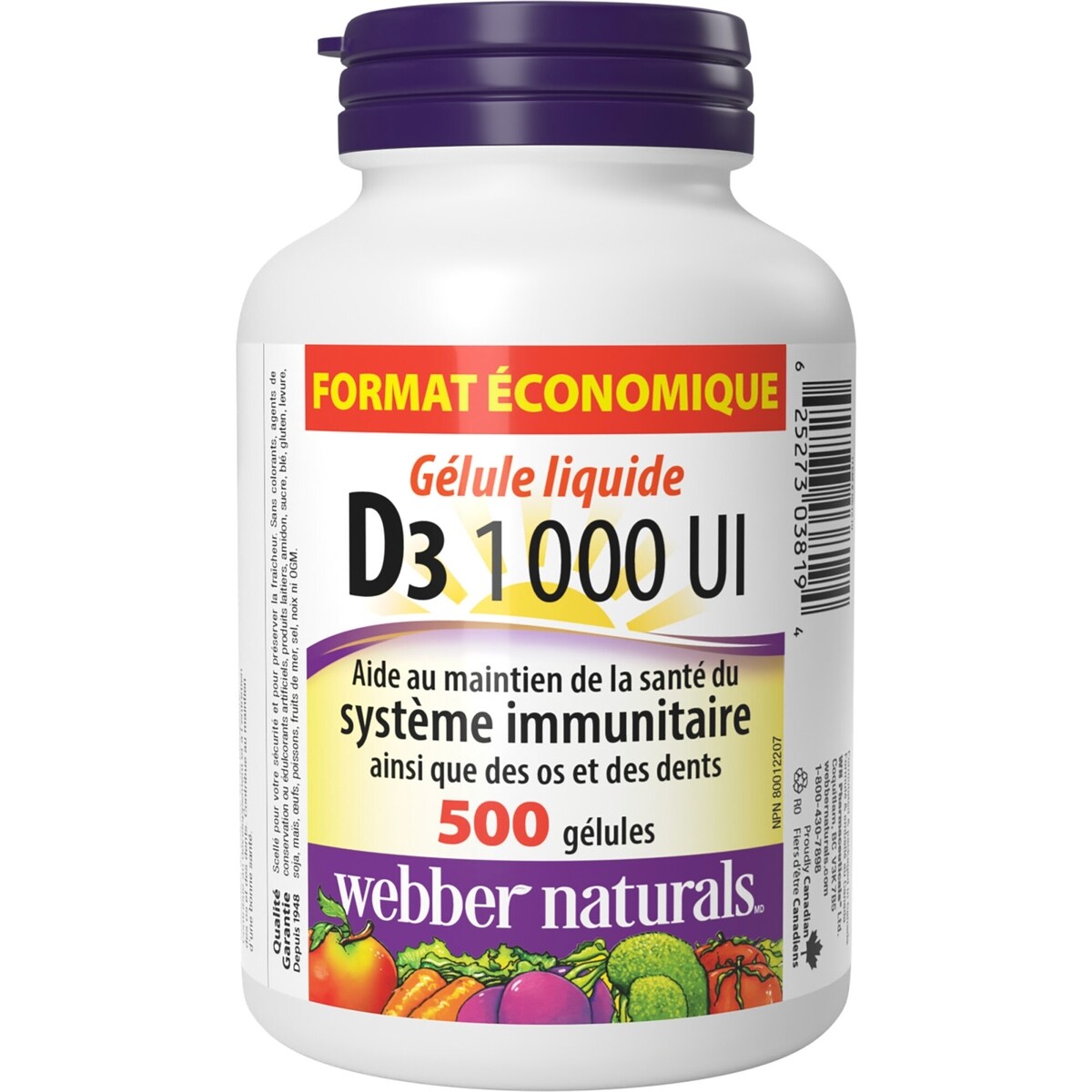 Vitamine D3 1 000 UI