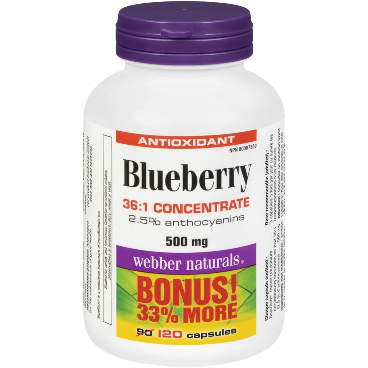 Bleuet Concentré 36:1 500 mg