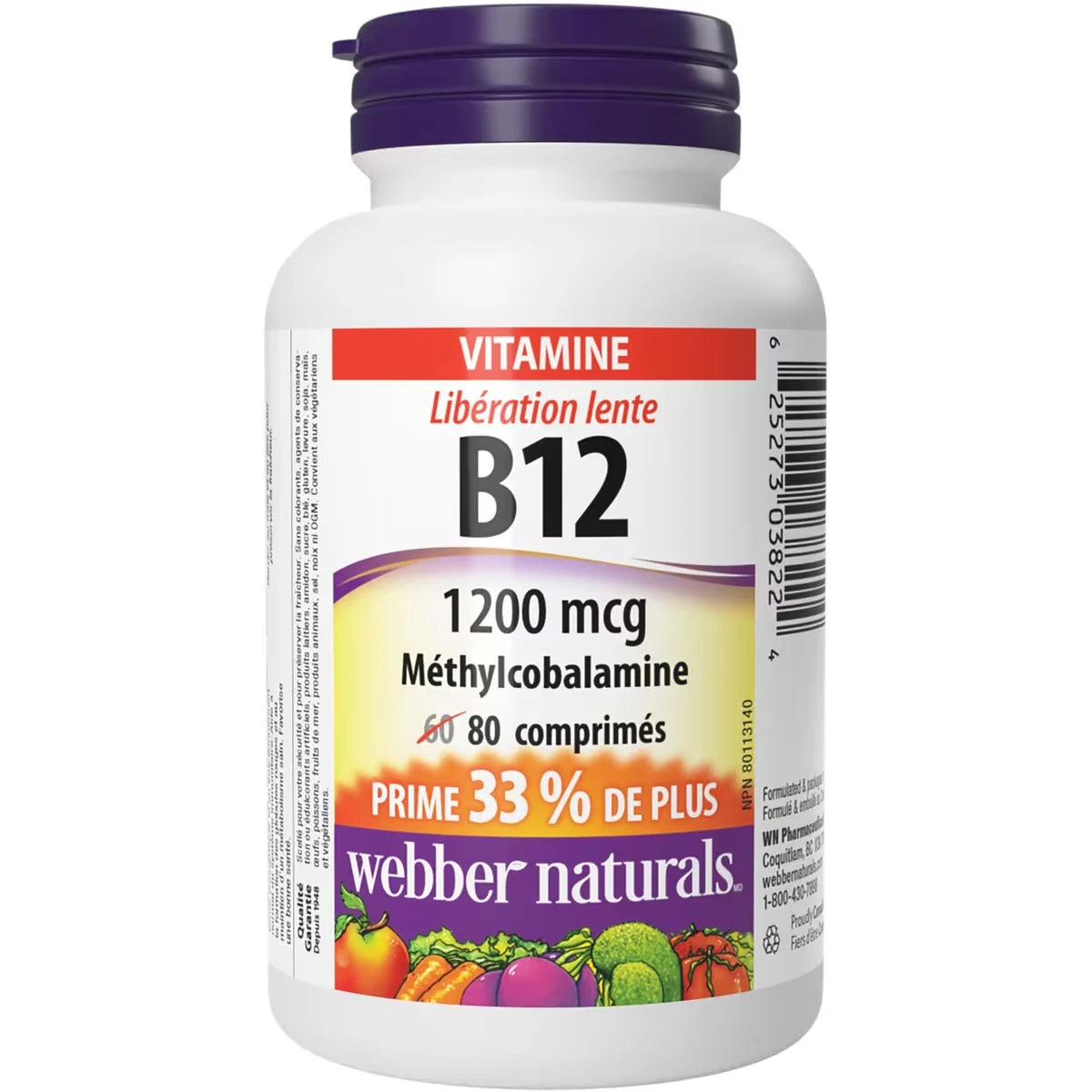 Vitamine B12 à libération lente
