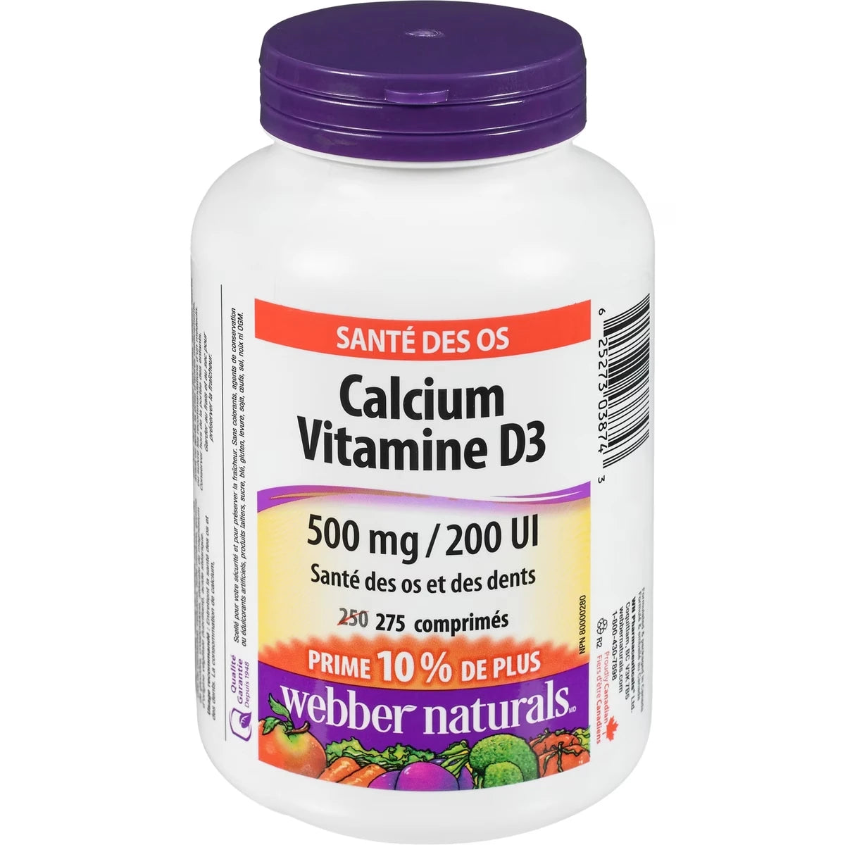 Calcium Vitamine D3 500 mg/200 UI