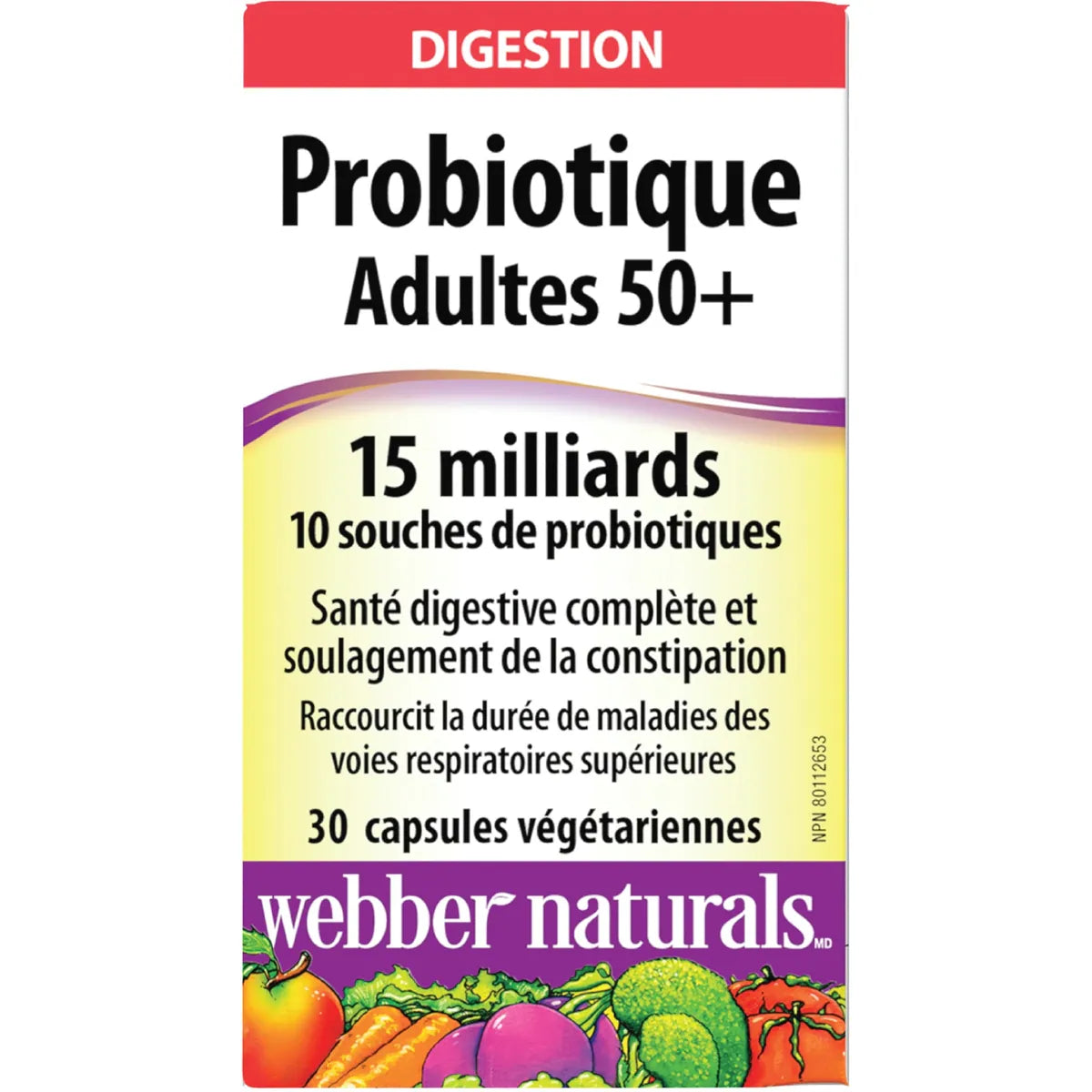 Probiotique Adultes 50+ 15 milliards