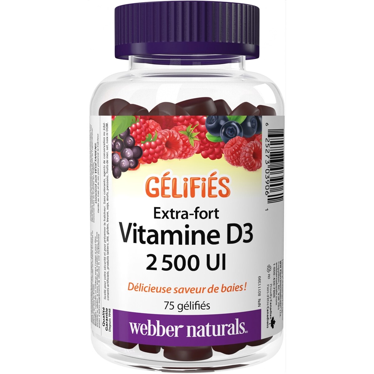 Vitamine D3 2 500 UI Extra-fort