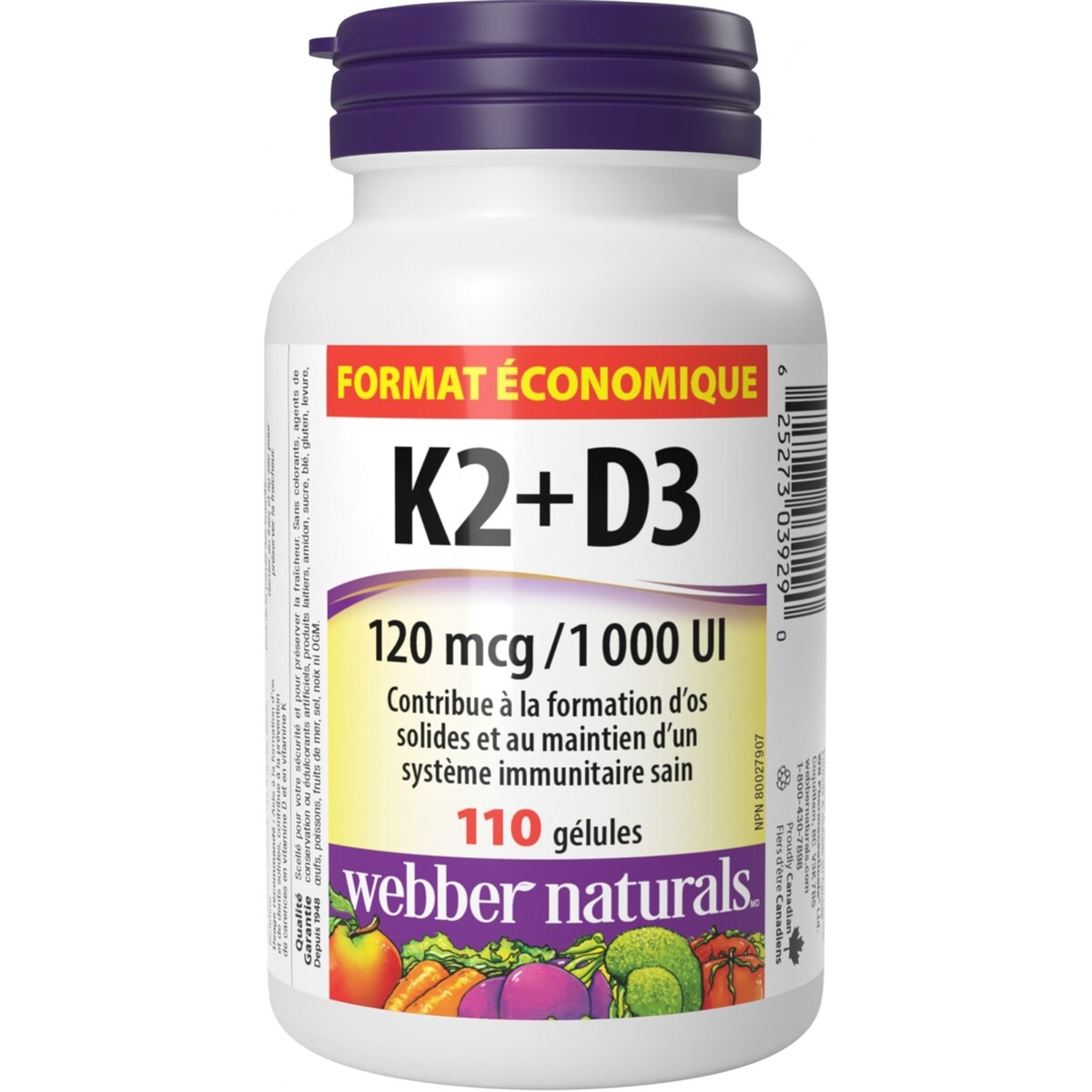 Vitamine K2+D3 I20 mcg/I 000 UI